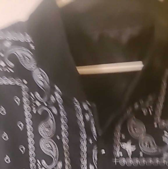 New mens black paisley jacket - Picture 1 of 1